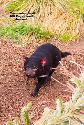 Book cover for Tasmanian Devil 100 Page Lined Journal