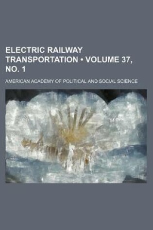 Cover of Electric Railway Transportation