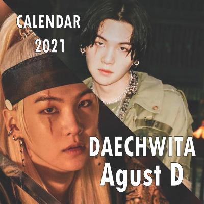Book cover for calendar 2021 DAECHWITA Agust D