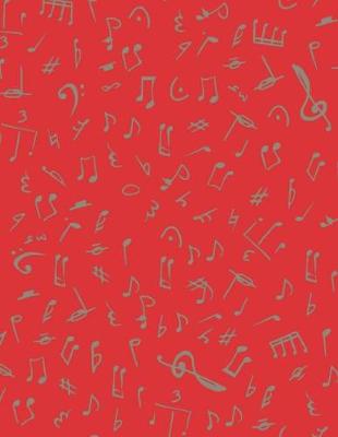 Book cover for Music Notes Red