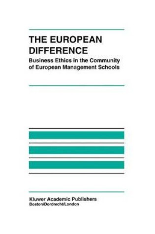 Cover of The European Difference