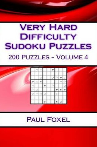 Cover of Very Hard Difficulty Sudoku Puzzles Volume 4