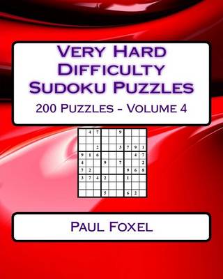 Book cover for Very Hard Difficulty Sudoku Puzzles Volume 4