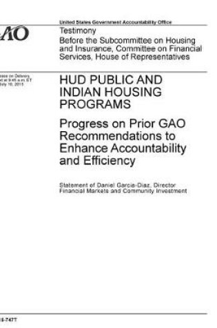 Cover of HUD Public and Indian Housing Programs