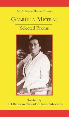Book cover for Gabriela Mistral: Selected Poems