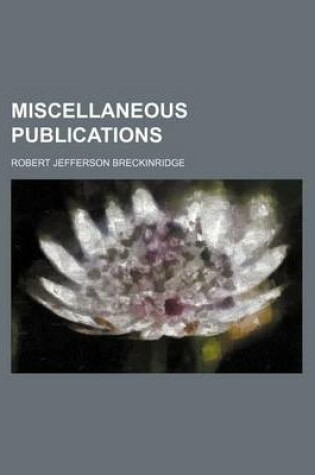 Cover of Miscellaneous Publications