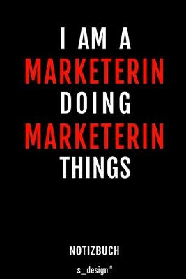 Book cover for Notizbuch fur Marketer / Marketerin