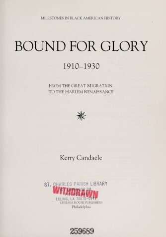 Book cover for Bound for Glory(oop)