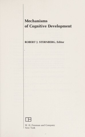 Book cover for Mechanisms of Cognitive Development