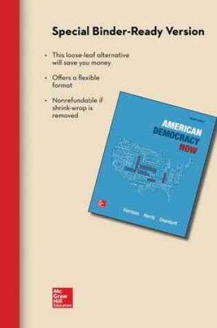 Cover of American Democracy Now Loose Leaf Edition with Connect Access Card