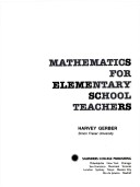 Book cover for Gerber Maths for Elem Sch Teach