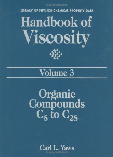 Book cover for Handbook of Viscosity: Volume 3: