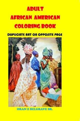 Cover of Adult African American Coloring Book