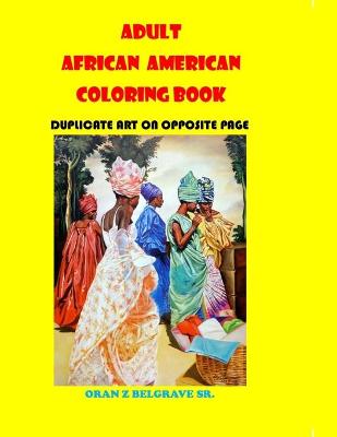 Cover of Adult African American Coloring Book