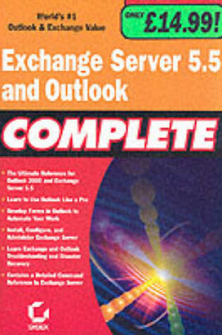 Cover of Exchange Server 5.5 and Outlook Complete