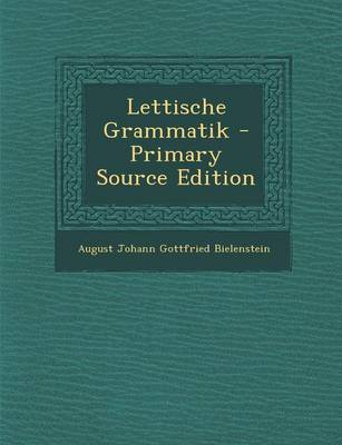 Book cover for Lettische Grammatik