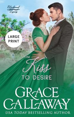 Book cover for One Kiss to Desire (Large Print)