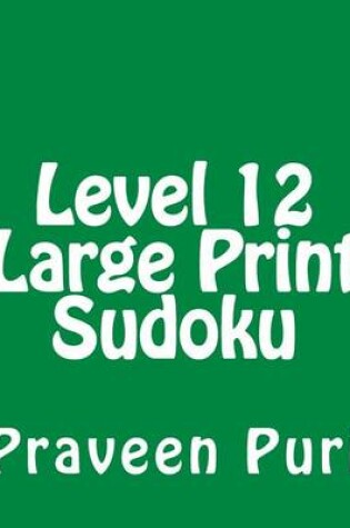 Cover of Level 12 Large Print Sudoku