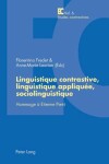 Book cover for Linguistique Contrastive, Linguistique Appliquee, Sociolinguistique