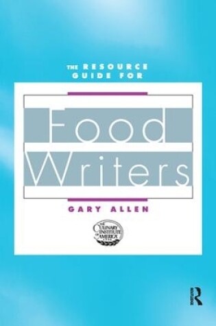 Cover of Resource Guide for Food Writers