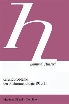 Cover of Grundprobleme Der Phanomenologie 1910/11