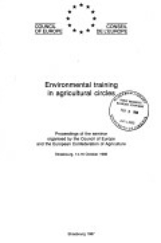 Cover of Environmental training in agricultural circles