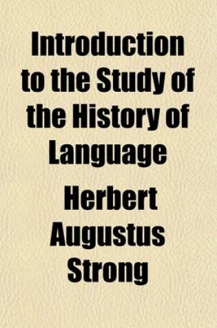 Cover of Introduction to the Study of the History of Language