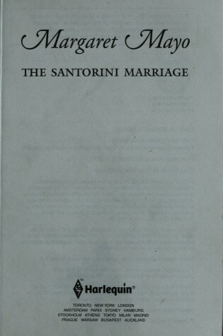 Cover of The Santorini Marriage