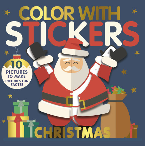 Book cover for Color with Stickers: Christmas