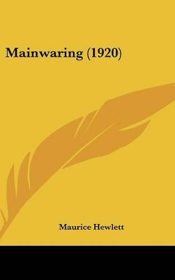 Book cover for Mainwaring (1920)