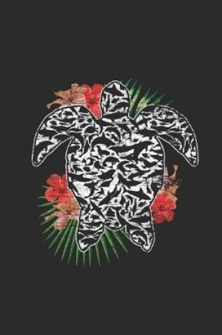 Cover of Turtle With Sea Animals Silhouette