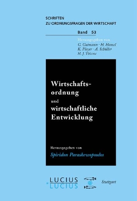 Cover of Wirtschaftsordnung Und Wirtschaftliche Entwicklung