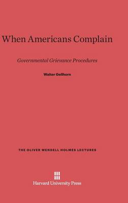 Cover of When Americans Complain