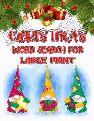 Book cover for Christmas Word Search for Large Print