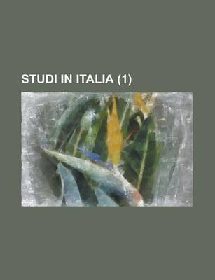 Book cover for Studi in Italia (1)