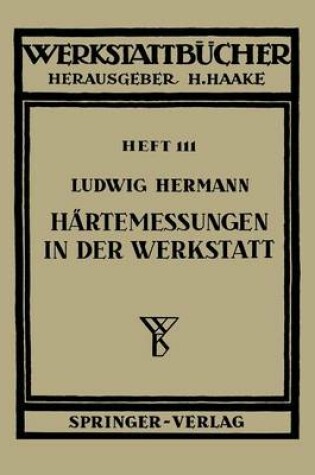 Cover of Härtemessungen in der Werkstatt