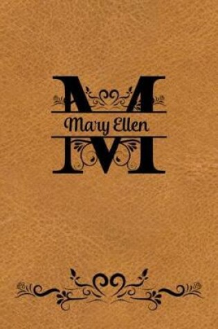 Cover of Split Letter Personalized Name Journal - Mary Ellen