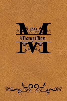 Book cover for Split Letter Personalized Name Journal - Mary Ellen