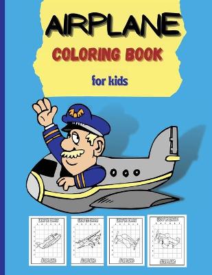 Book cover for Airplane Coloring Book for kids