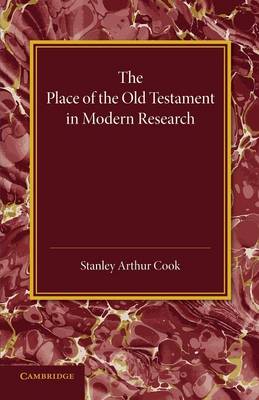 Book cover for The Place of the Old Testament in Modern Research