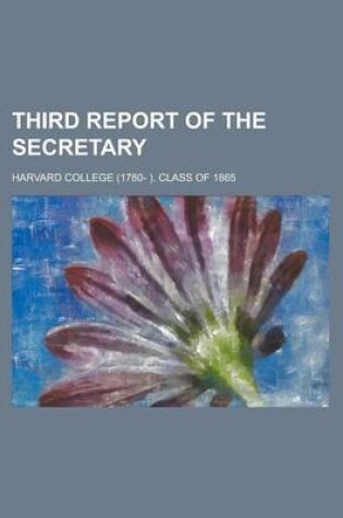 Cover of Third Report of the Secretary