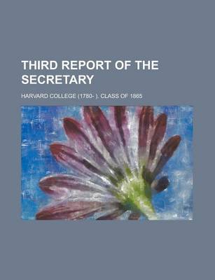 Book cover for Third Report of the Secretary