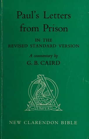 Cover of Paul's Letters from Prison in the Revised Standard Version