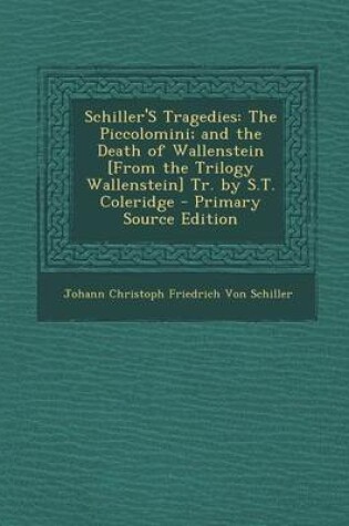 Cover of Schiller's Tragedies