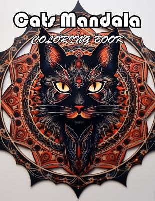 Book cover for Cats Mandala Coloring Book