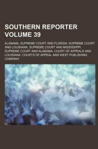 Cover of Southern Reporter Volume 39