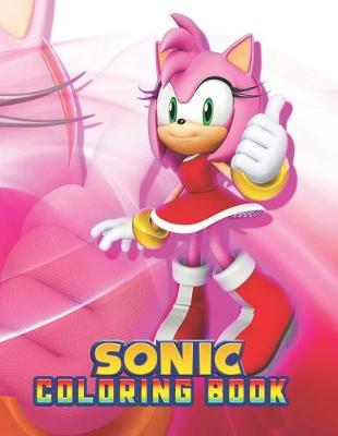Book cover for Sonic coloring book