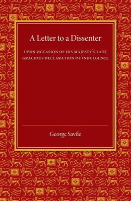 Book cover for A Letter to a Dissenter