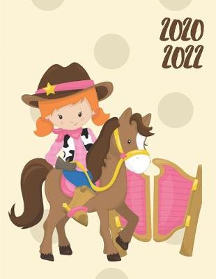 Book cover for 2020-2022 Three 3 Year Planner Cowboy Girl Monthly Calendar Gratitude Agenda Schedule Organizer