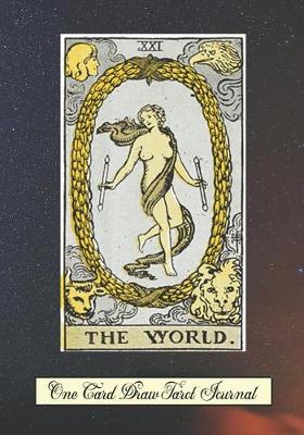 Book cover for The World One Card Draw Tarot Journal